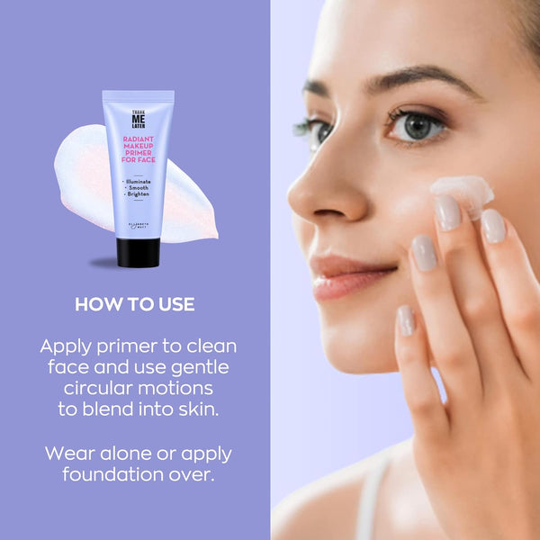 Elizabeth Mott Thank Me Later Radiant Face Primer Ã¢ÂÂ Dermatologist & Allergy Tested Ã¢ÂÂ Illuminating, Hydrating Makeup Base for Glowing