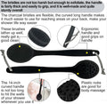 Back Bath Brush - Curved Long Handle Shower Brush with Medium Stiff Bristles for Cleaning and Exfoliating Body, Back Scrubber for Men & Women