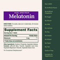 Nature’s Bounty Melatonin 5mg Dual Spectrum, 100% Drug Free Sleep Supplement, Quick Release and Extended Release, Promotes Relaxation and Sleep