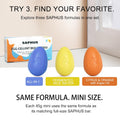 Mini Egg Shampoo Bar Set – 3 Solid Shampoo Sampler Bars, Travel Size, Sulfate-Free, Zero Waste Hair Care Gift Set for Women & Travel