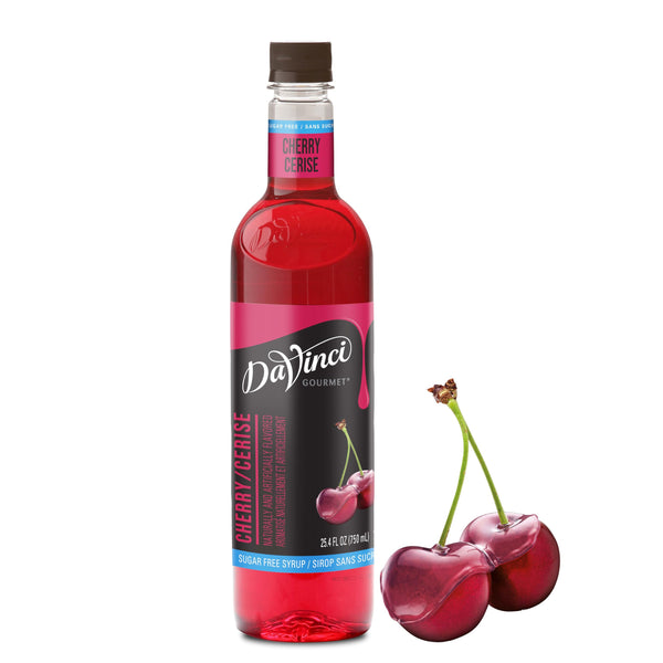 DaVinci Gourmet Sugar-Free Cherry Syrup, 25.4 Fluid Ounces (Pack of 1) Cherry 25.4 Fl Oz (Pack of 1)