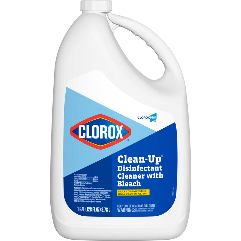 CloroxPro Clorox Clean-Up Disinfectant Cleaner with Bleach Refill, 128 Ounces (Package May Vary) 128 Fl Oz (Pack of 1)
