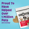 Dinovite Probiotics for Small Dogs, Probiotic Food Topper, 30 Servings | Probiotic Powder Food Topper, Omega-3 Fatty Acids, Digestive Health