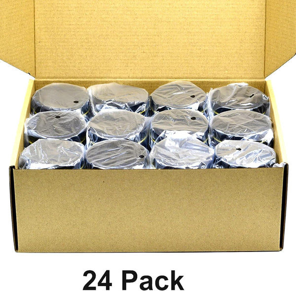 SONVIIBOX 24 Pack 8oz Candle Tins,Black Candle tins for Making Candles Bulk,8 oz Candle Jars,Tin Jars for Candle Making,Metal tin Jars (Black) 8