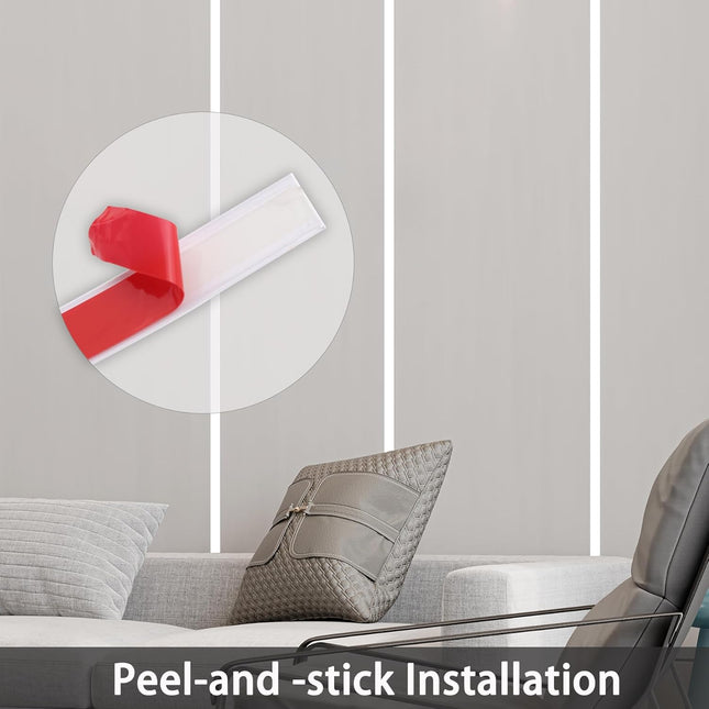 Peel and Stick Wall Trim, Flexible Mirror Edging, Finish Molding for Ceiling Floor Tile Edge Furniture and Home Decorati