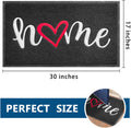 EARTHALL Door Mat Outside Inside Home Doormat, 30"x17.5", Durable Floor Mat Non Slip Mat Ultra Absorb Mud Easy Clean Front Doormat for Garage,