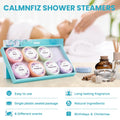 CalmNFiz Shower Steamers Aromatherapy Self Care Gifts 8 Pack Set, Green