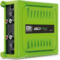 BD400.4GREEN Four Channel 4 X 100 Watt Rms Full Range Car Audio Amplfier 4 Ohms Bridged with Optional Use Low or High Pass Filters Green