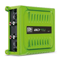 BD400.4GREEN Four Channel 4 X 100 Watt Rms Full Range Car Audio Amplfier 4 Ohms Bridged with Optional Use Low or High Pass Filters Green