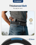 FAIRWIN Men's Ratchet Belt, Nylon Tactical Belt, Adjustable Ratcheting Buckle for Golf Work Casual Outdoor Hiking Daily Wear Black M(36"-42"waist)