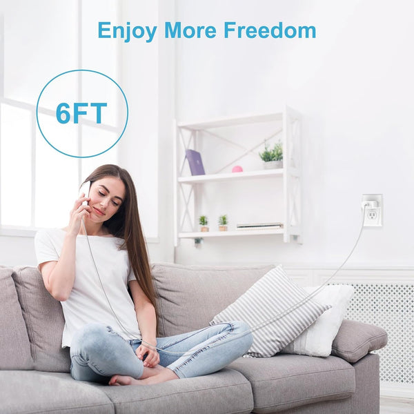 iPhone 17 16 15 Charger Fast Charging,2Pack 20W Apple iPad USB C Wall Charger Block with 6FT USB C to C Cable for iPhone 17/Pro/Pro Max/17 Air/