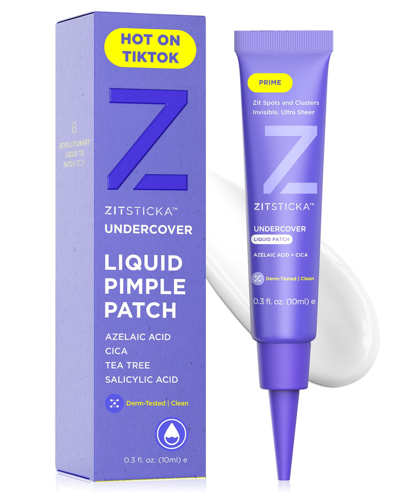 ZitSticka Liquid Pimple Patch - Invisible Pimple Patches for Face, Pimple Cream, Salicylic Acid Spot Cover For Face, Liquid Pimple Patch Large &