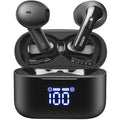 TOZO T21 Wireless Earbuds Bluetooth 5.3 in Ear Headphones Dual Mic Call Noise Cancelling IPX8 Waterproof 44H Playback Stereo Sound with LED