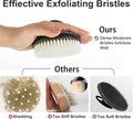 Dry Brushing Body Exfoliating Brush, anti Slip Body Scrubber for Shower, Never Mold Shower Body Cleaning Brush for Deep Cleansing & Soften Skin,