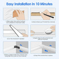 Yecaye 125in Cord Hider, Large Cord Covers for Wires on Wall, Cable Management Kit for Mount TVs, Wire Hider Cable Concealer for Home Office,