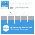 Arrow 508 Heavy Duty T50 1/2-Inch Leg Length, 3/8-Inch Crown, Staples for Upholstery, Construction, Furniture, Crafts, 1250 Count(Pack of 1) |