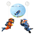 2-Pack Floating Fish Tank Decorations Little Diver Aquarium Decoration Aquarium Accessories Fish Playmate for Fish Tank Suitable for All Kinds of