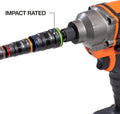 Klein Tools 32934 Impact Driver, 9-in-1 SAE Impact Socket Set, 4 Flip Sockets with 1/4, 5/16, 3/8, 7/16, 1/2, 9/16, 5/8, and 3/4-Inch Nut Driver