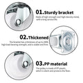 HOWDIA 1" Small Caster Wheels Swivel Casters Trolley Wheels for Furniture Project Cart, Industrial Casters Single Wheel with Rubber Base Ball