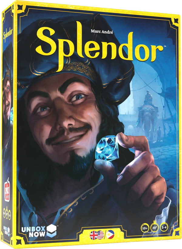 Asmodee Splendor Board Game - Gem Trading & Engine-Building Strategy for Adults & Families, Adult Board Games, Family Fun for Adults, 2-4 Players