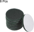 HARFINGTON 8Pcs Drill Power Brush 4 Inch Tile Scrubber Scouring Pads 400-600 Grit for Bathroom Kitchen Household Cleaning