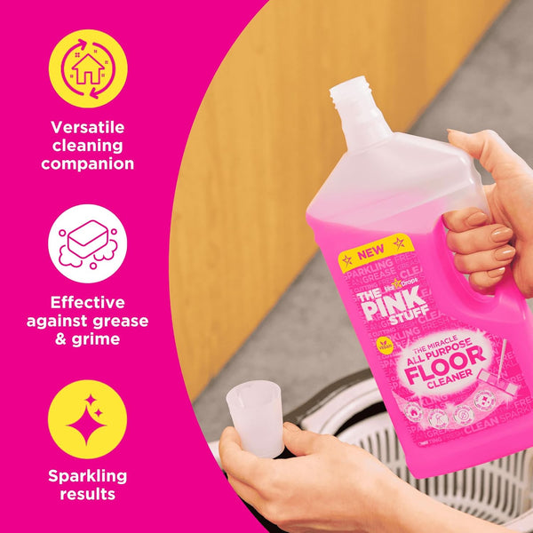Stardrops - the Pink Stuff - the Miracle All Purpose Floor Cleaner - Pack of 2, 67.6 Fl Oz (82375)