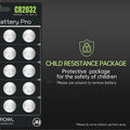 POWEROWL High Capacity CR2032 Battery (20-Pack) 3v Lithium Batteries, Leak-Free, Long Lasting Cr 2032 CR2032-20P