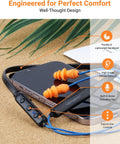 Homespot Noise Reduction Wireless Neckband Headphones with Qualcomm Aptx HD, 27Db NRR, CVC Noise Cancelling Mic & Controls and 20H Playtime for