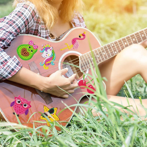 EAPHANT Diamond Art Stickers Kits, 44 Designs Diamond Painting Kits for Kids Gem Arts and Crafts Painting Kits for Kids Ages 4-8 8-12 multi-coloured