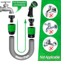 15 Pieces Plastic Garden Hose Quick Connectors- Water Hose Quick Connect Male and Female 3/4" US Thread Fitting Set for Garden Hoses, Sprinklers