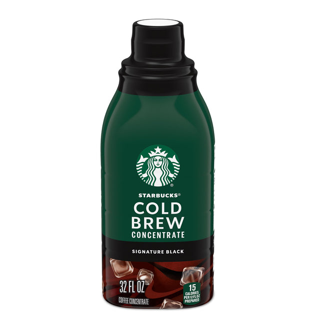 Starbucks Cold Brew Coffee Concentrate, Signature Black, 100% Arabica, Multi-Ser