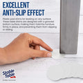 Stable Table - Clear Restaurant Table Leg Shim Wedges Premium Furniture Levelers Restaurant TableShims, Home Improvement DIY Levelers - Rubber