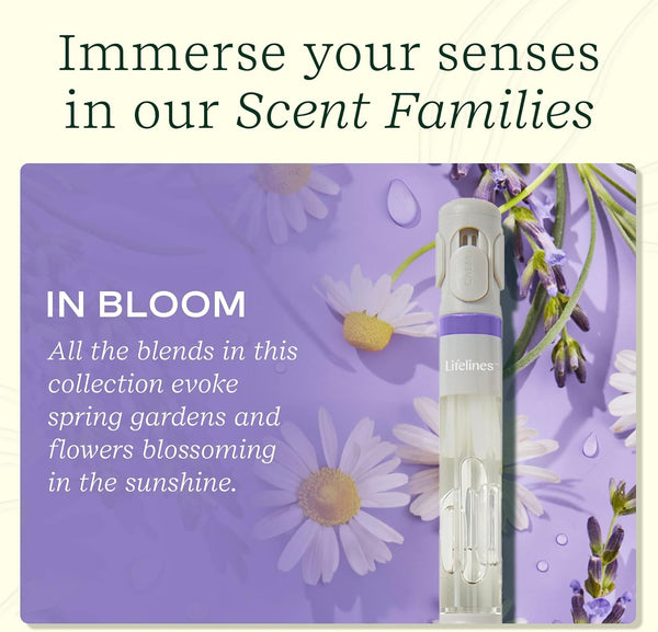 Lifelines Pen Diffuser, in Bloom - 1Mm Black Ballpoint Pen with Scented Essential Oil Blends Ã¢ÂÂ Aromatherapy Diffuser & Sensory Immersion Diffuse