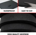 Dualplex Neoprene Sponge Foam Rubber Sheet 15x60 Inches x 1/2" Thick, Perfect Cosplay Roll Padding, DIY Project Sheet - Easy Cut Non-Adhesive
