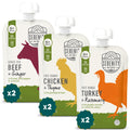 Serenity Kids Organic Baby Food Pouches, 5g Protein, 3.5 Oz, 6 Pack | 5g Protein, No Added Sugar, Savory Meat Pouches, Baby Snacks, Toddler Food,