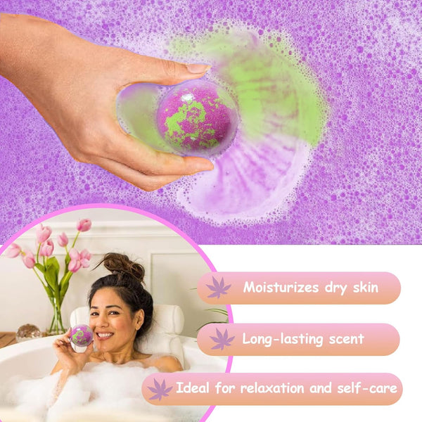 Bath Bombs for Women, 20 Pcs Handmade Bubble Bathbombs Gift Set, Shea & Coco Butter Dry Skin Moisturize, SPA Relaxing Gifts for Women & Men, Her,