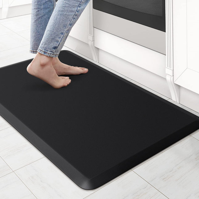 Kitchenclouds Kitchen Mat Cushioned anti Fatigue Rug 17.3"X28" Waterproof, Non Slip, Standing and Comfort Desk/Floor Mat