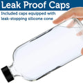 Large Clear Glass Spray Bottles, Empty, Refillable, Water, Fine Mist 16 oz