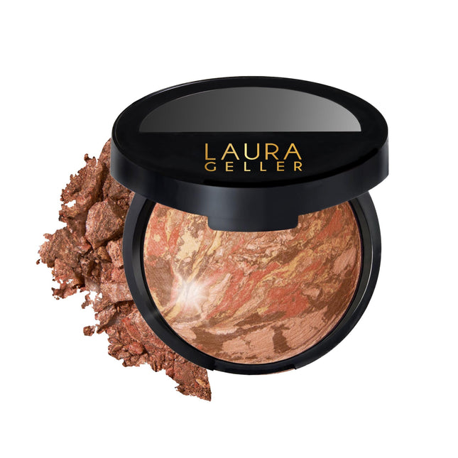 LAURA GELLER NEW YORK Baked Balance-N-Glow Illuminating Foundation - Deep - Buildable Sheer to Light Coverage - Satin Fi