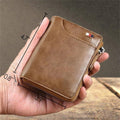 2023 New Multi-Functional RFID Blocking Waterproof Durable PU Leather Wallet, Large Capacity Zipper Wallets for Men Holds 1-14 Cards, Soft Slim