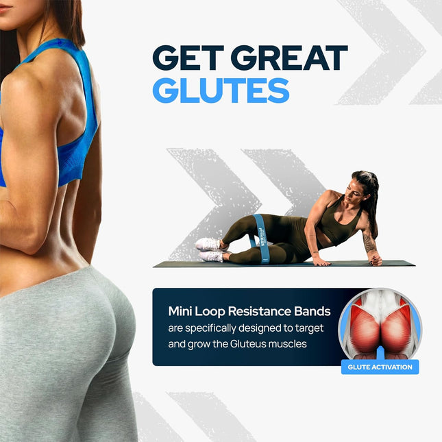 Latex Mini Resistance Bands Sets for Trainers, Bootcamp, Gym for Men and Women i