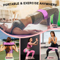 Non-Slip Fabric Resistance Bands for Working Out, Loop Exercise Bands for Booty Leg, Butt, Glute, Stretch Workout Bands for Women & Men, Hip