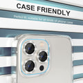 Choiche Compatible for iPhone 13 Pro/iPhone 13 Pro Max Camera Lens Protector Bling, 9H Tempered Glass Camera Cover Screen Protector Metal Ring