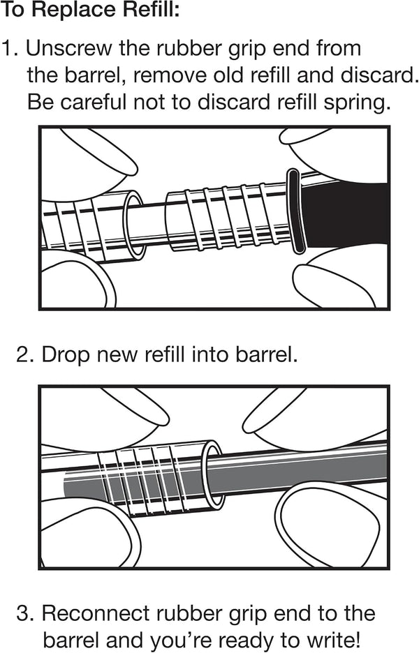Pilot, G2 Gel Ink Refills, Fine Point 0.7 mm, G2 Pen Refills, Black, Pack of 2 Pack of 1