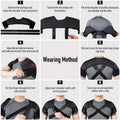 Kuangmi Double Shoulder Support Brace Strap Wrap Neoprene Protector,M