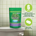 Green Gobbler Septic Tank Enzyme Treatment Packets, 6 Month Supply - Powerful & Natural Bacteria to Prevent Costly Septic Issues, Back-Ups 6 Pods