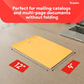 Staples 9 x 12 Kraft Clasp & Moistenable Envelopes, Brown Manila, Heavyweight Document Mailers with Metal Clasp, 100/Box 100 Pack