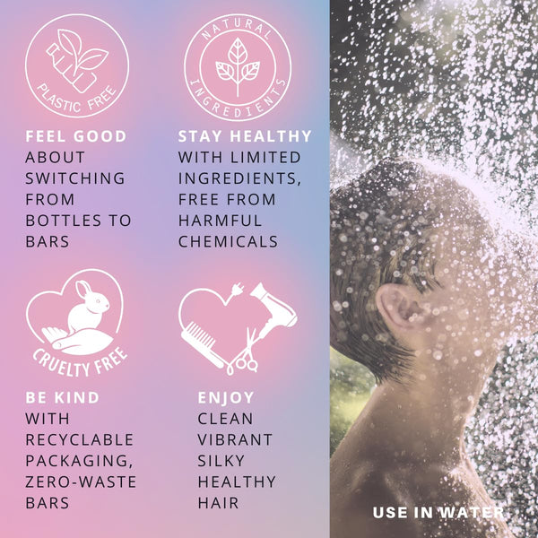 Spiraleaf Shampoo Bar & Conditioner Bar Set, FRESH LAVENDER Pure Essential Oils, Light Scent, Limited Ingredients, Concentrated Formula, Made USA,