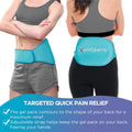 Comfytemp Back Ice Pack for Lower Back Pain Relief Product, Reusable Gel Lumbar Wrap for Sciatica Injury, Hot Cold Compress Brace for Herniated