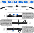 39.4'' Lat Pull Down Bar with Swivel, Non-Slip Lat Pulldown Attachments for Cable Machine LAT Pull Down Machine, Lat Pulldown Bar Cable Machine
